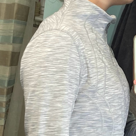 Gray zip-up long sleeve - Picture 2 of 6